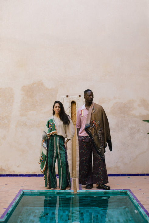 Marrakesh Stripe Linen Pants